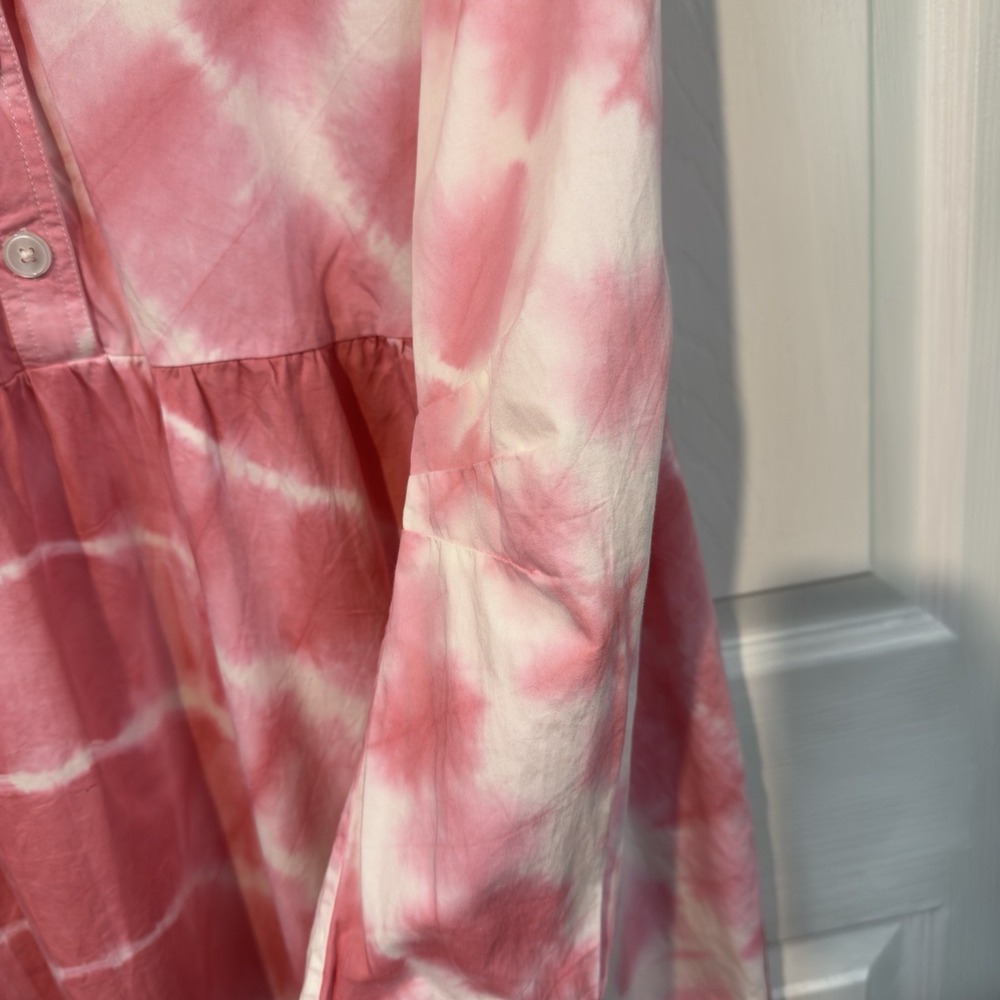 Banjanan  Dress in a pink tie-dye print Size Large - Picture 4 of 16